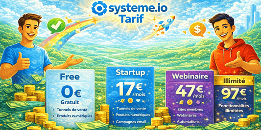 Tarif Systeme.io 2026 : le vrai prix de chaque plan